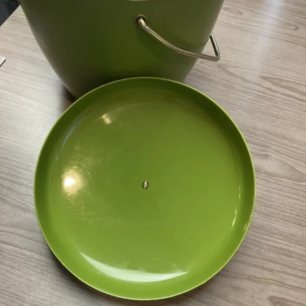 Vintage GHS Ware Hi-Kool Ice Bucket Avocado Green